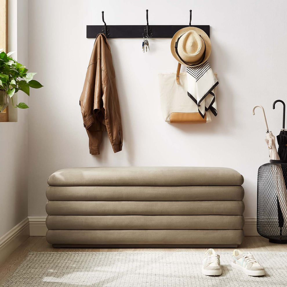 Mezzo Upholstered Performance Velvet Storage Bench By Modway - EEI-6664 | Benches | Modishstore - 22