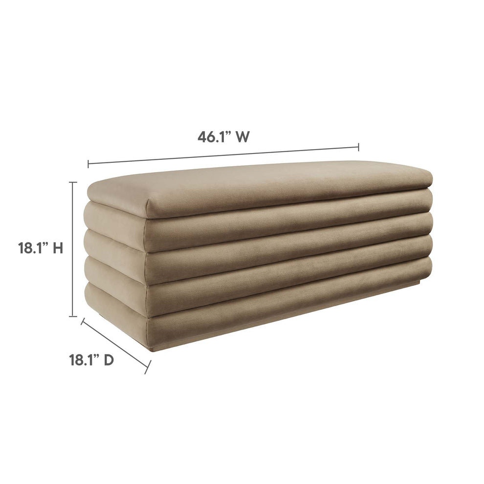 Mezzo Upholstered Performance Velvet Storage Bench By Modway - EEI-6664 | Benches | Modishstore - 30