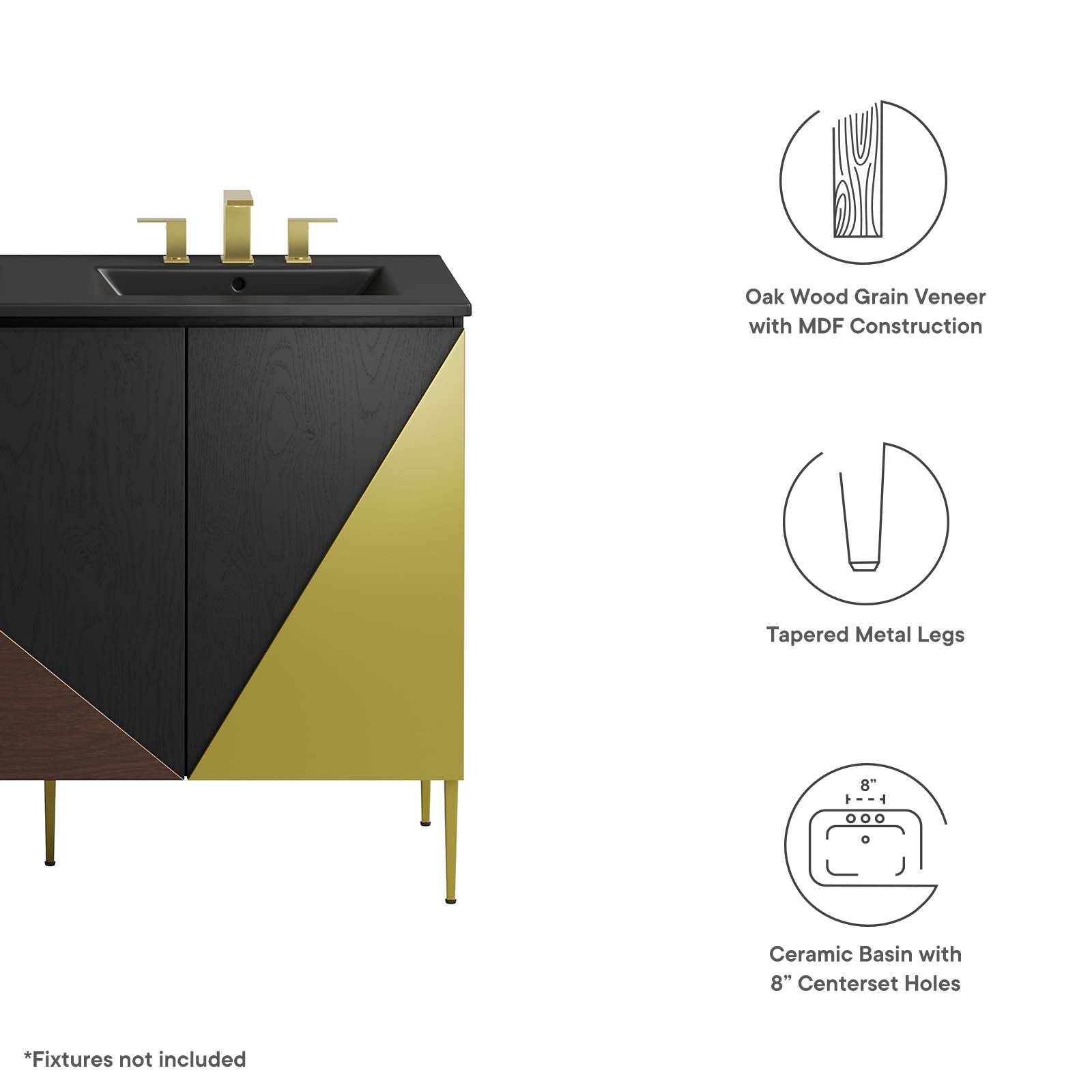 Alchemist 48" Double Sink Bathroom Vanity By Modway - EEI-6667 | Bathroom Accessories | Modishstore - 6