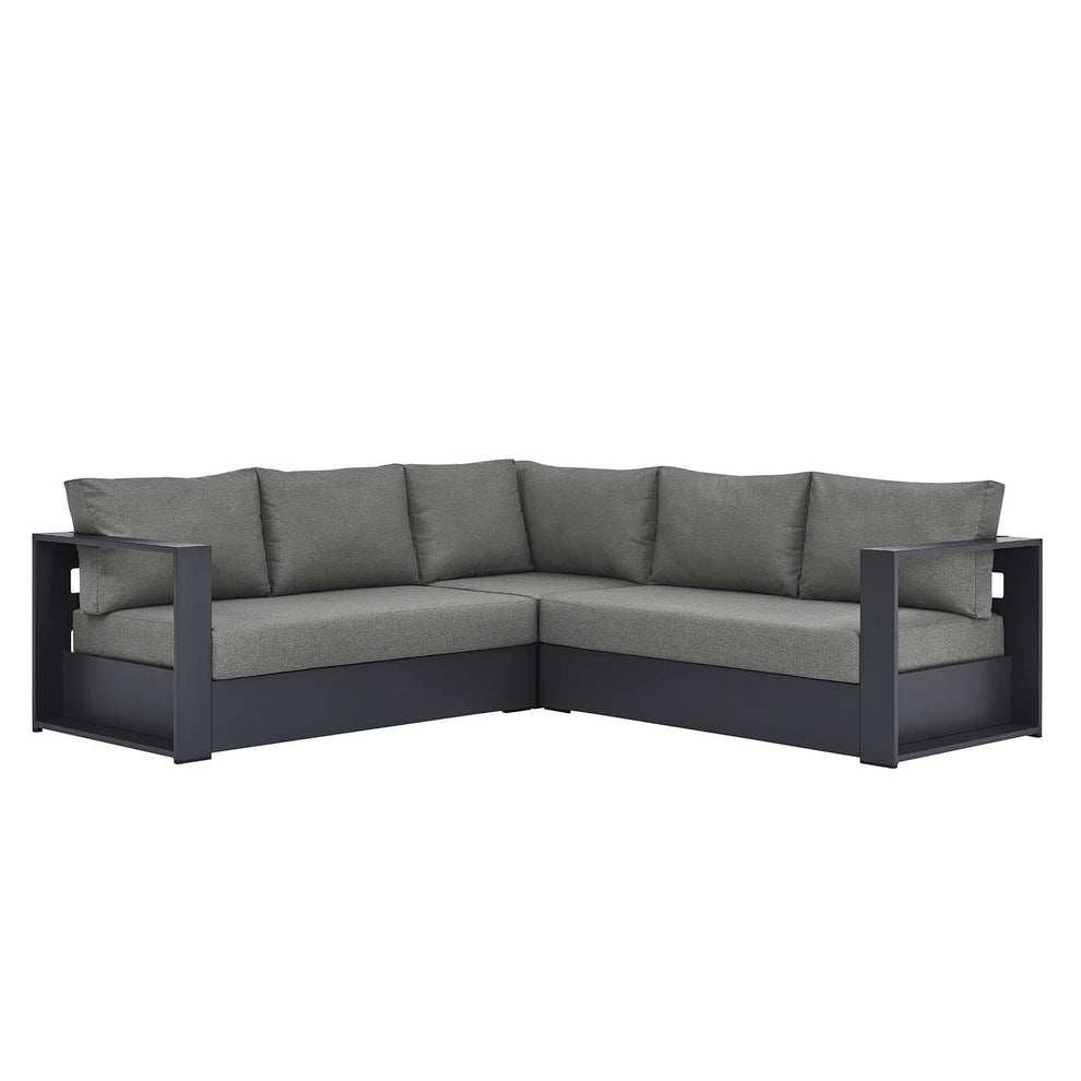 Tahoe Outdoor Patio Powder-Coated Aluminum 3-Piece Sectional Sofa Set By Modway - EEI-6668 | Outdoor Sofas, Loveseats & Sectionals | Modishstore - 3