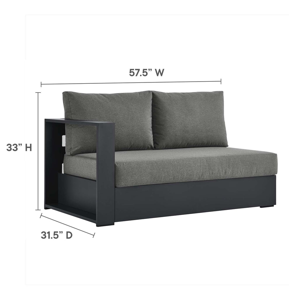 Tahoe Outdoor Patio Powder-Coated Aluminum 3-Piece Sectional Sofa Set By Modway - EEI-6668 | Outdoor Sofas, Loveseats & Sectionals | Modishstore - 5