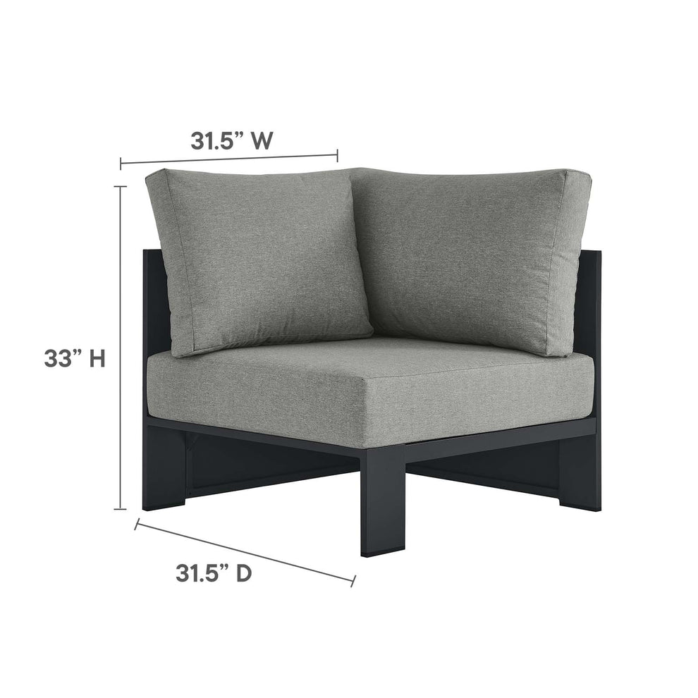 Tahoe Outdoor Patio Powder-Coated Aluminum 3-Piece Sectional Sofa Set By Modway - EEI-6668 | Outdoor Sofas, Loveseats & Sectionals | Modishstore - 13