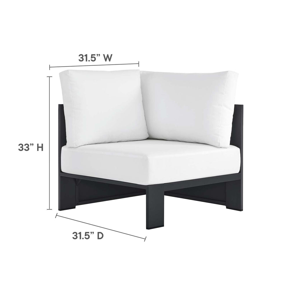 Tahoe Outdoor Patio Powder-Coated Aluminum 3-Piece Sectional Sofa Set By Modway - EEI-6668 | Outdoor Sofas, Loveseats & Sectionals | Modishstore - 21