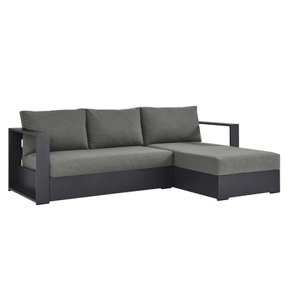 Tahoe Outdoor Patio Powder-Coated Aluminum 2-Piece Right-Facing Chaise Sectional Sofa Set By Modway - EEI-6669 | Outdoor Sofas, Loveseats & Sectionals | Modishstore - 2