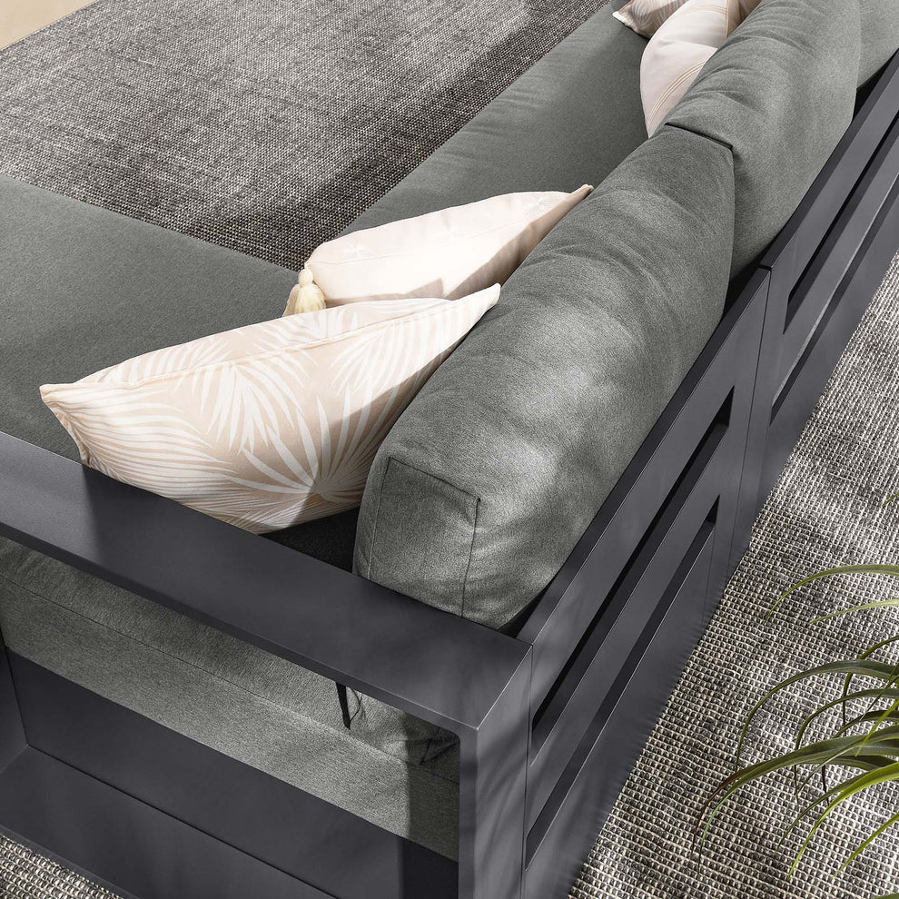 Tahoe Outdoor Patio Powder-Coated Aluminum 2-Piece Right-Facing Chaise Sectional Sofa Set By Modway - EEI-6669 | Outdoor Sofas, Loveseats & Sectionals | Modishstore - 7