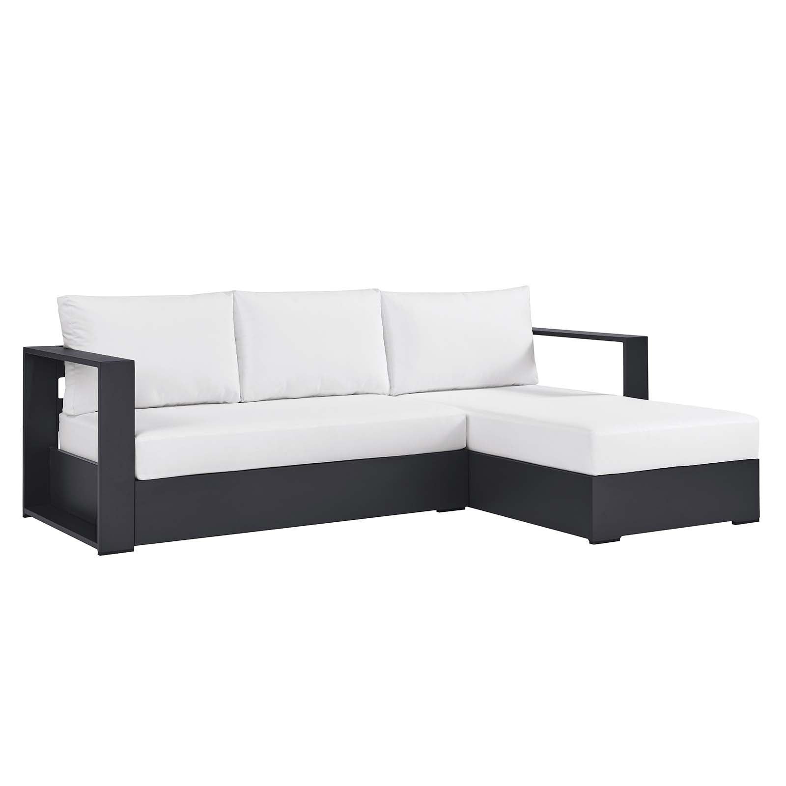 Tahoe Outdoor Patio Powder-Coated Aluminum 2-Piece Right-Facing Chaise Sectional Sofa Set By Modway - EEI-6669 | Outdoor Sofas, Loveseats & Sectionals | Modishstore - 15