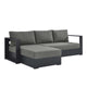 Tahoe Outdoor Patio Powder-Coated Aluminum 2-Piece Left-Facing Chaise Sectional Sofa Set By Modway - EEI-6670 | Outdoor Sofas, Loveseats & Sectionals | Modishstore - 2