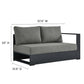Tahoe Outdoor Patio Powder-Coated Aluminum 2-Piece Left-Facing Chaise Sectional Sofa Set By Modway - EEI-6670 | Outdoor Sofas, Loveseats & Sectionals | Modishstore - 6
