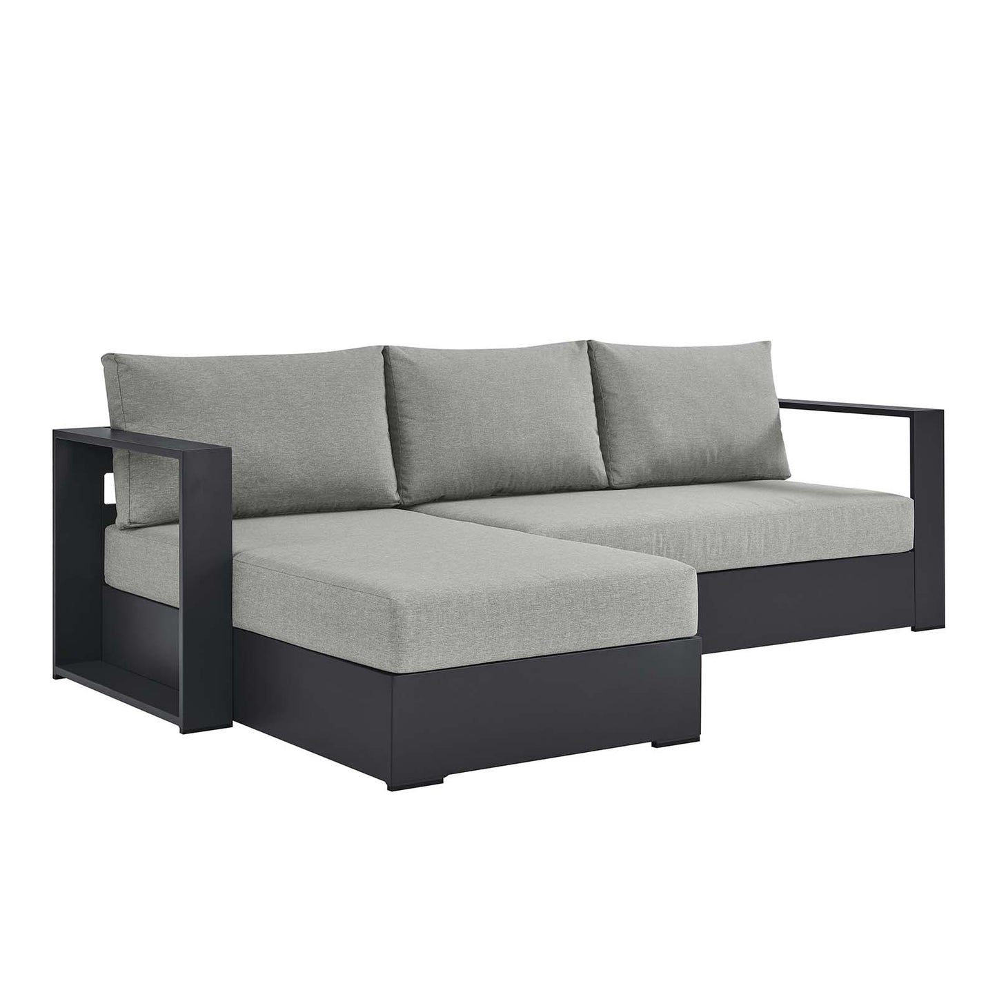 Tahoe Outdoor Patio Powder-Coated Aluminum 2-Piece Left-Facing Chaise Sectional Sofa Set By Modway - EEI-6670 | Outdoor Sofas, Loveseats & Sectionals | Modishstore - 8
