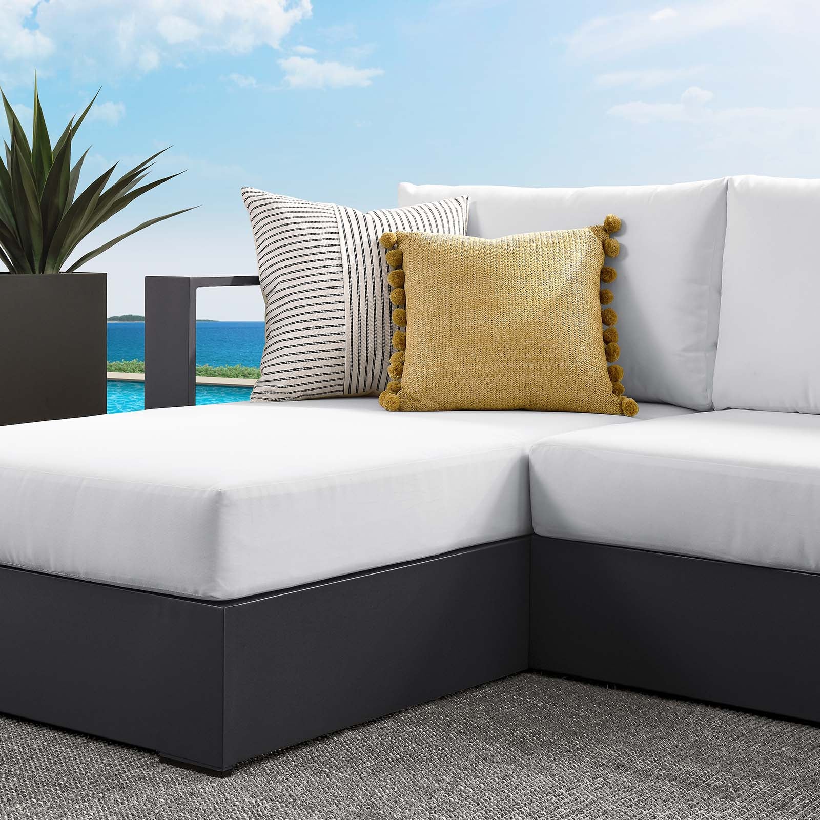 Tahoe Outdoor Patio Powder-Coated Aluminum 2-Piece Left-Facing Chaise Sectional Sofa Set By Modway - EEI-6670 | Outdoor Sofas, Loveseats & Sectionals | Modishstore - 20