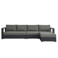Tahoe Outdoor Patio Powder-Coated Aluminum 3-Piece Right-Facing Chaise Sectional Sofa Set By Modway - EEI-6671 | Outdoor Sofas, Loveseats & Sectionals | Modishstore - 3
