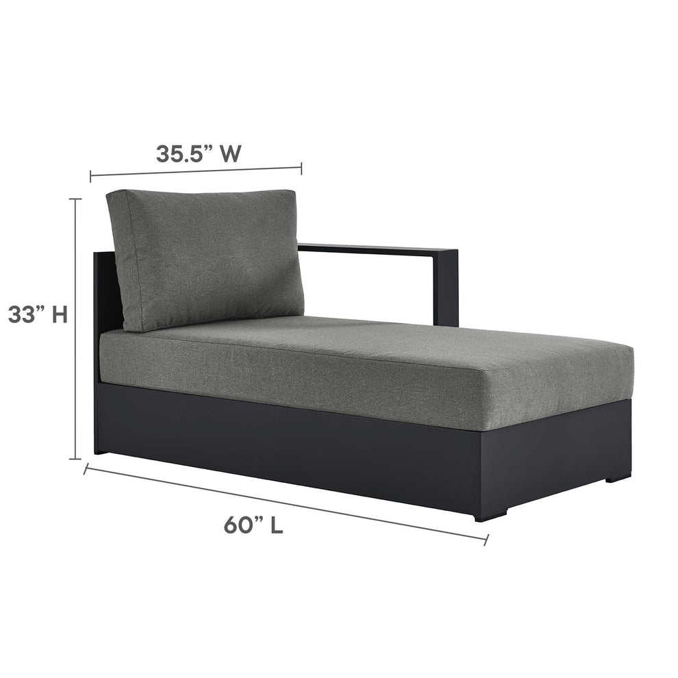 Tahoe Outdoor Patio Powder-Coated Aluminum 3-Piece Right-Facing Chaise Sectional Sofa Set By Modway - EEI-6671 | Outdoor Sofas, Loveseats & Sectionals | Modishstore - 7