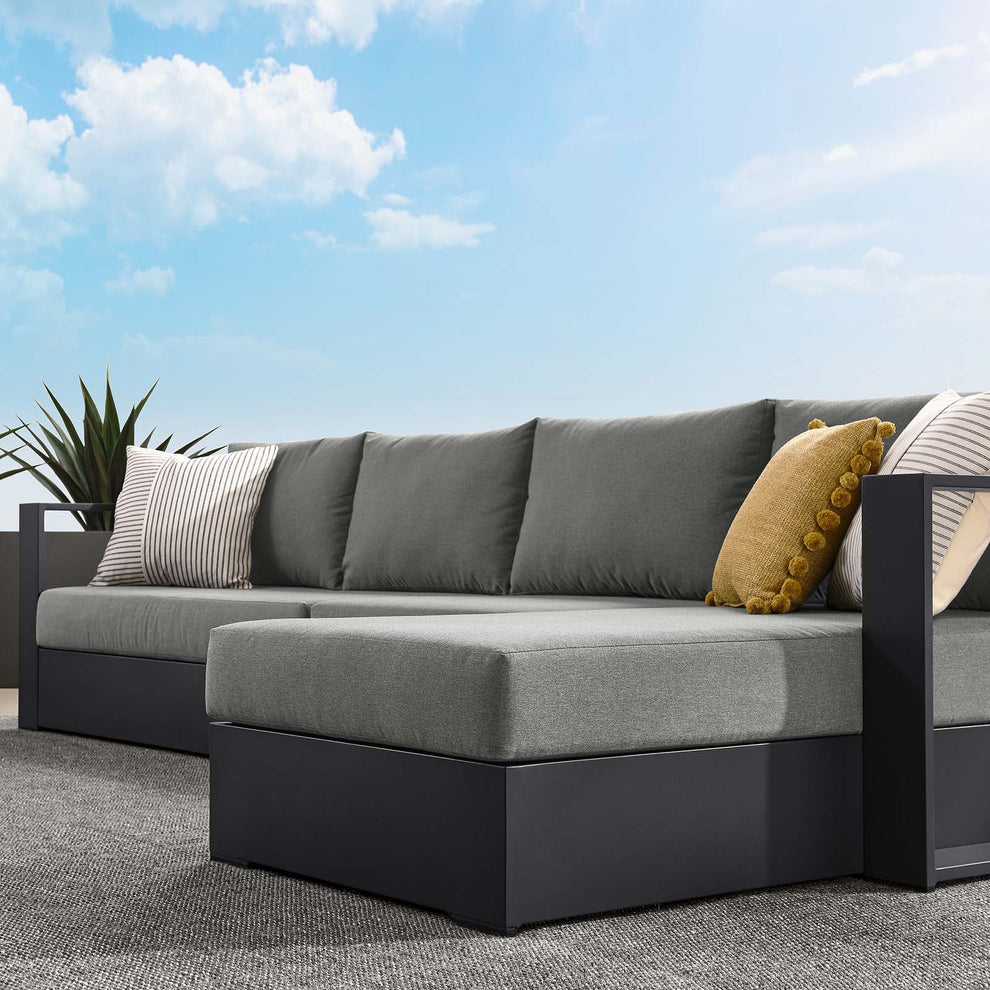 Tahoe Outdoor Patio Powder-Coated Aluminum 3-Piece Right-Facing Chaise Sectional Sofa Set By Modway - EEI-6671 | Outdoor Sofas, Loveseats & Sectionals | Modishstore - 8