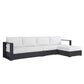 Tahoe Outdoor Patio Powder-Coated Aluminum 3-Piece Right-Facing Chaise Sectional Sofa Set By Modway - EEI-6671 | Outdoor Sofas, Loveseats & Sectionals | Modishstore - 17