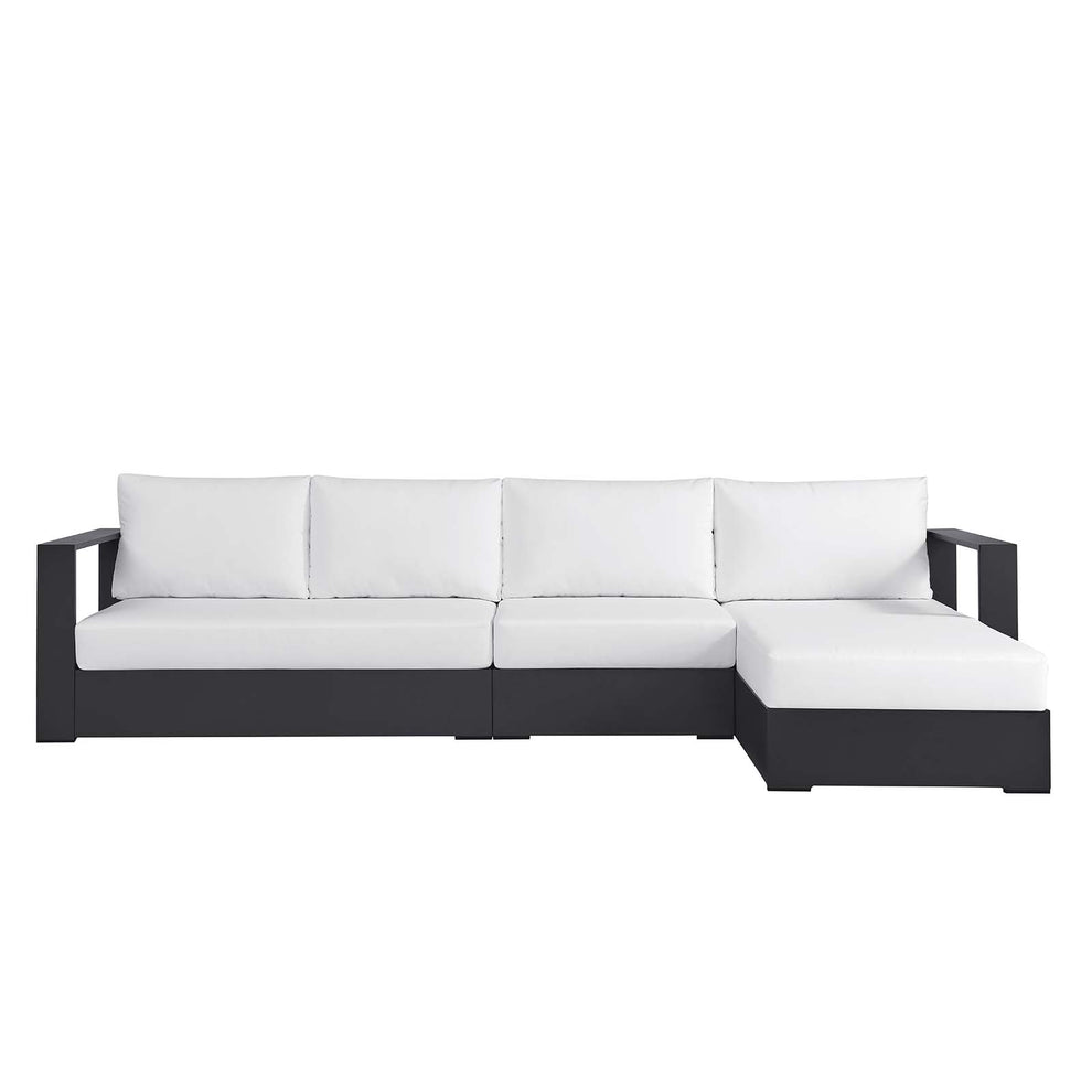 Tahoe Outdoor Patio Powder-Coated Aluminum 3-Piece Right-Facing Chaise Sectional Sofa Set By Modway - EEI-6671 | Outdoor Sofas, Loveseats & Sectionals | Modishstore - 18