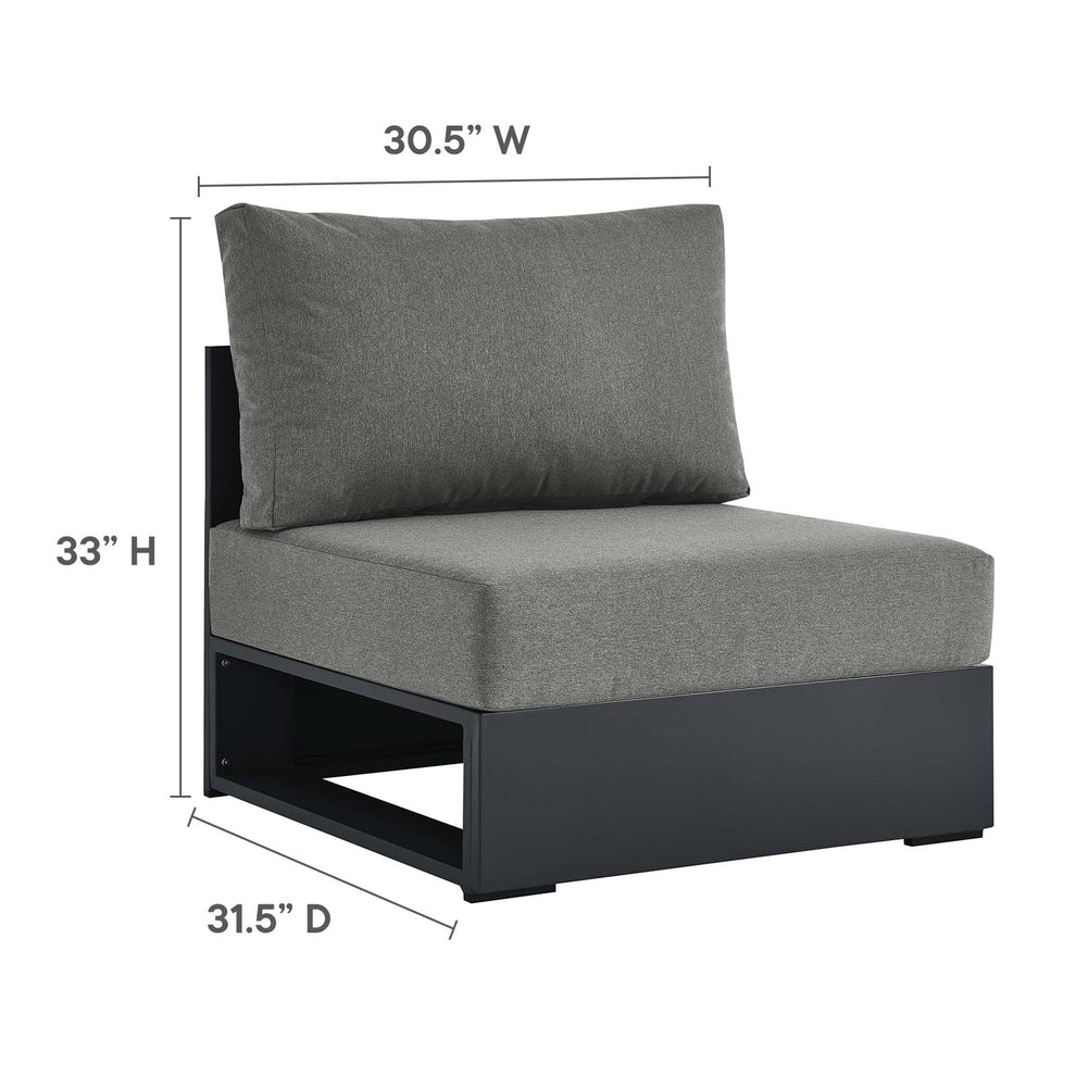 Tahoe Outdoor Patio Powder-Coated Aluminum 3-Piece Left-Facing Chaise Sectional Sofa Set By Modway - EEI-6672 | Outdoor Sofas, Loveseats & Sectionals | Modishstore - 5