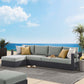 Tahoe Outdoor Patio Powder-Coated Aluminum 3-Piece Left-Facing Chaise Sectional Sofa Set By Modway - EEI-6672 | Outdoor Sofas, Loveseats & Sectionals | Modishstore - 16