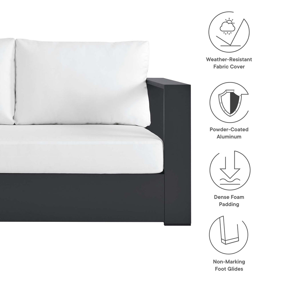 Tahoe Outdoor Patio Powder-Coated Aluminum 3-Piece Left-Facing Chaise Sectional Sofa Set By Modway - EEI-6672 | Outdoor Sofas, Loveseats & Sectionals | Modishstore - 19