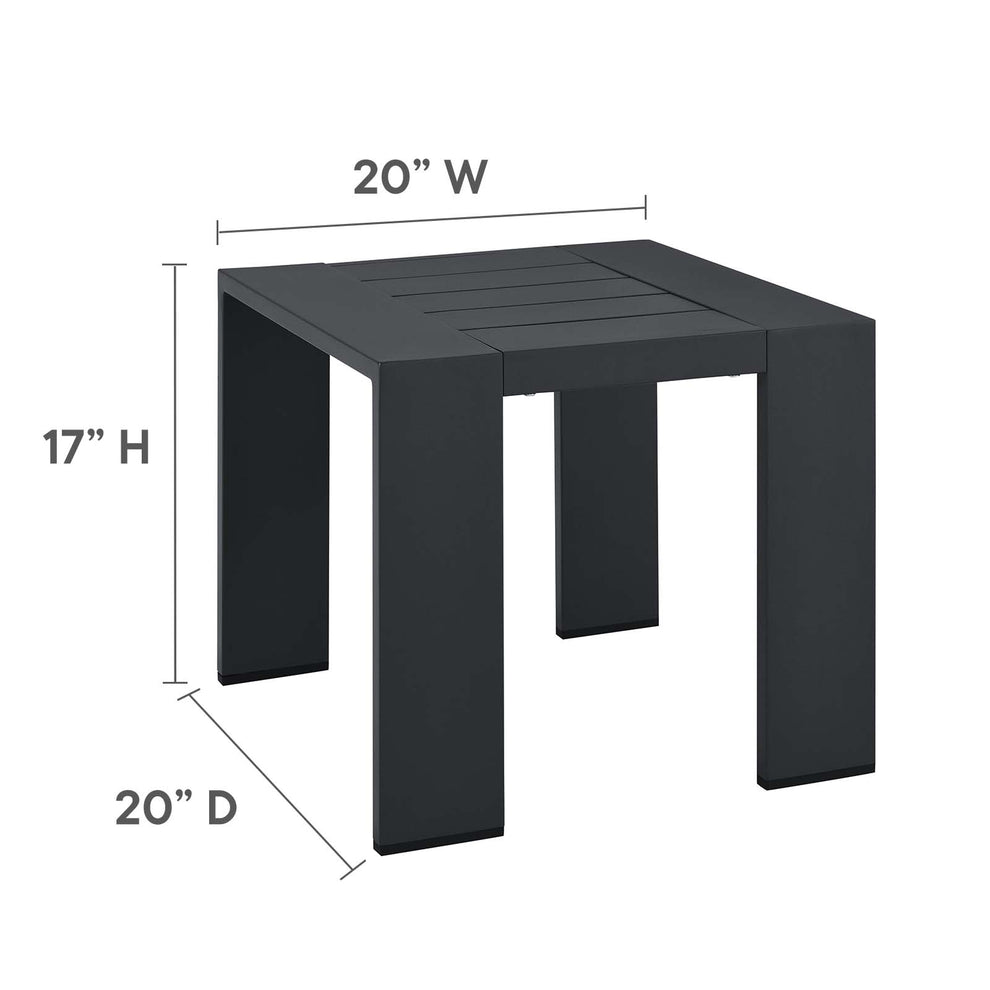 Tahoe Outdoor Patio Powder-Coated Aluminum 3-Piece Chaise Lounge Set By Modway - EEI-6673 | Outdoor Sofas, Loveseats & Sectionals | Modishstore - 5