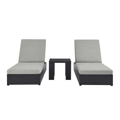 Tahoe Outdoor Patio Powder-Coated Aluminum 3-Piece Chaise Lounge Set By Modway - EEI-6673 | Outdoor Sofas, Loveseats & Sectionals | Modishstore - 7