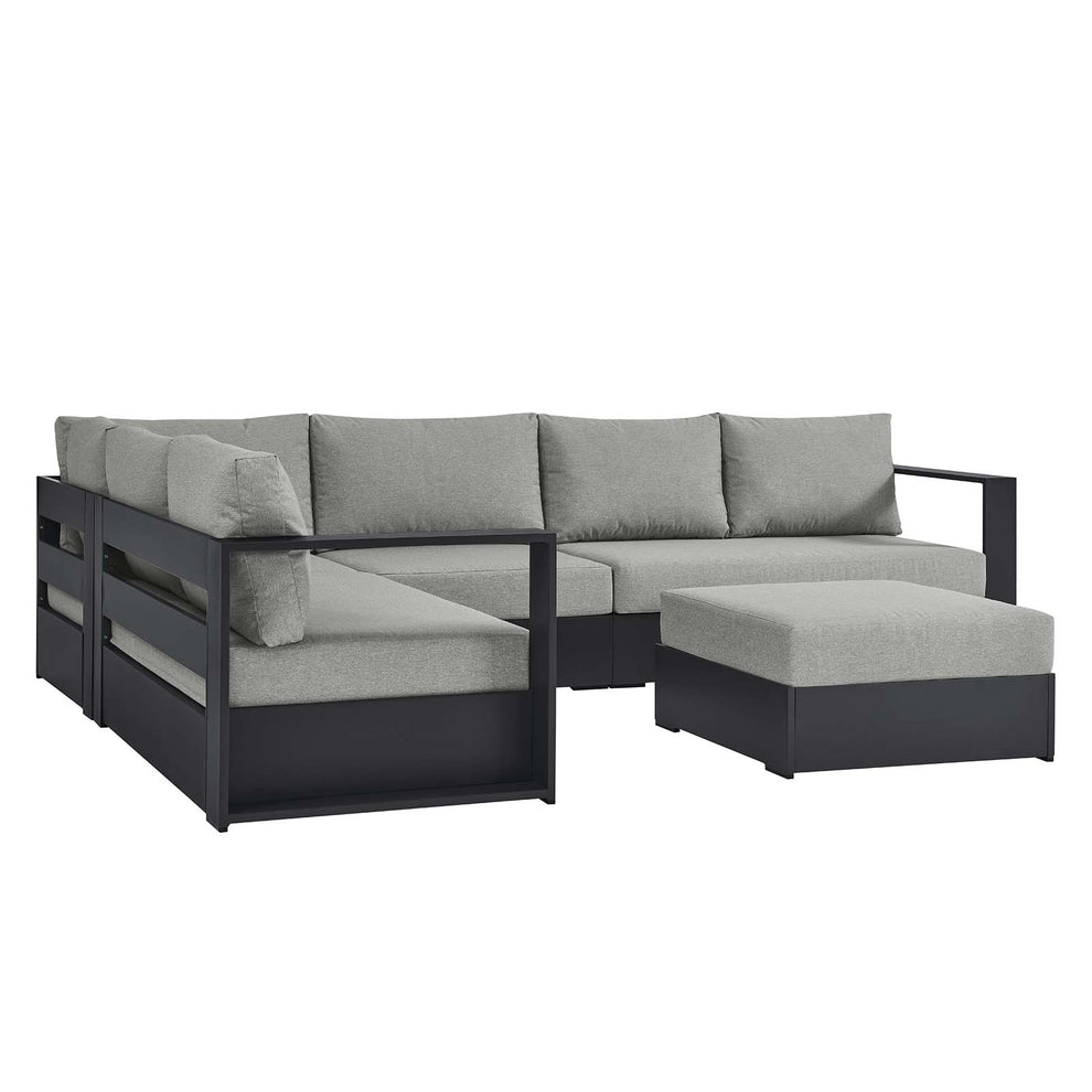 Tahoe Outdoor Patio Powder-Coated Aluminum 5-Piece Sectional Sofa Set By Modway - EEI-6674 | Outdoor Sofas, Loveseats & Sectionals | Modishstore - 10