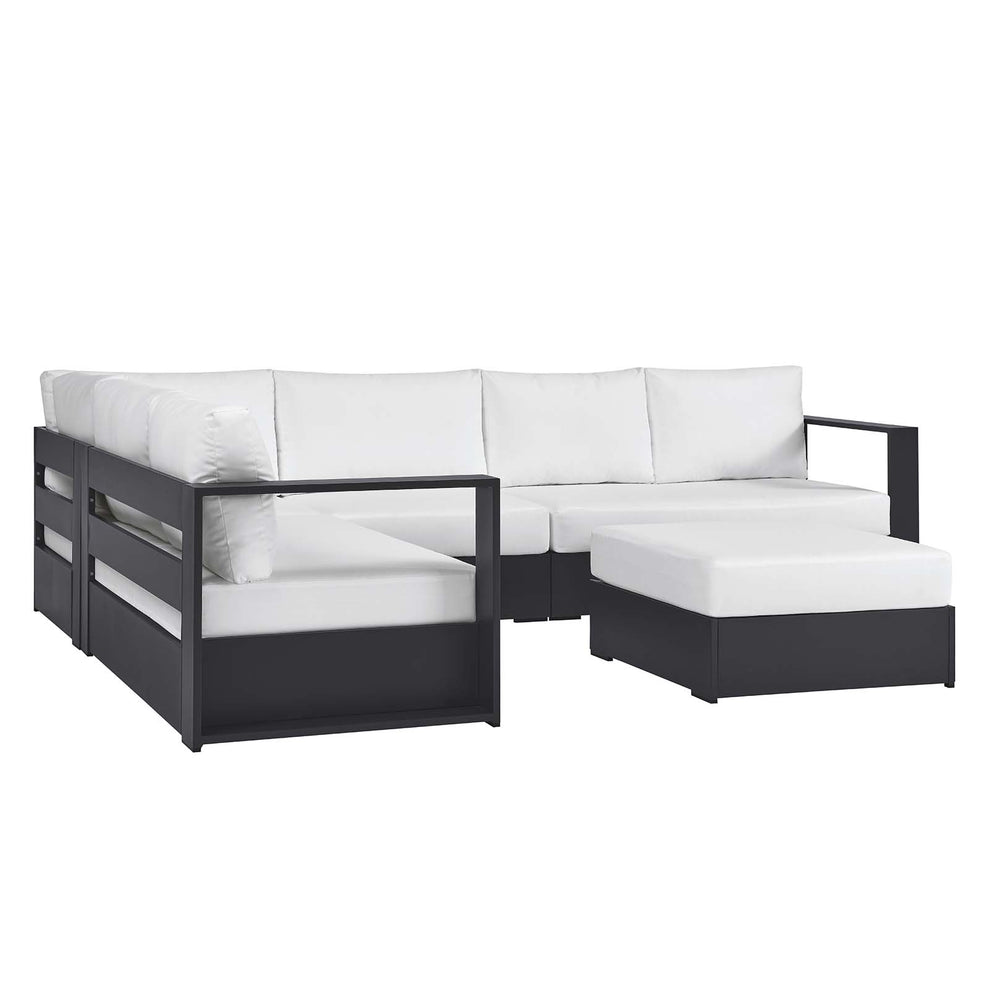 Tahoe Outdoor Patio Powder-Coated Aluminum 5-Piece Sectional Sofa Set By Modway - EEI-6674 | Outdoor Sofas, Loveseats & Sectionals | Modishstore - 19