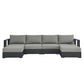 Tahoe Outdoor Patio Powder-Coated Aluminum 4-Piece Sectional Sofa Set By Modway - EEI-6676 | Outdoor Sofas, Loveseats & Sectionals | Modishstore - 10