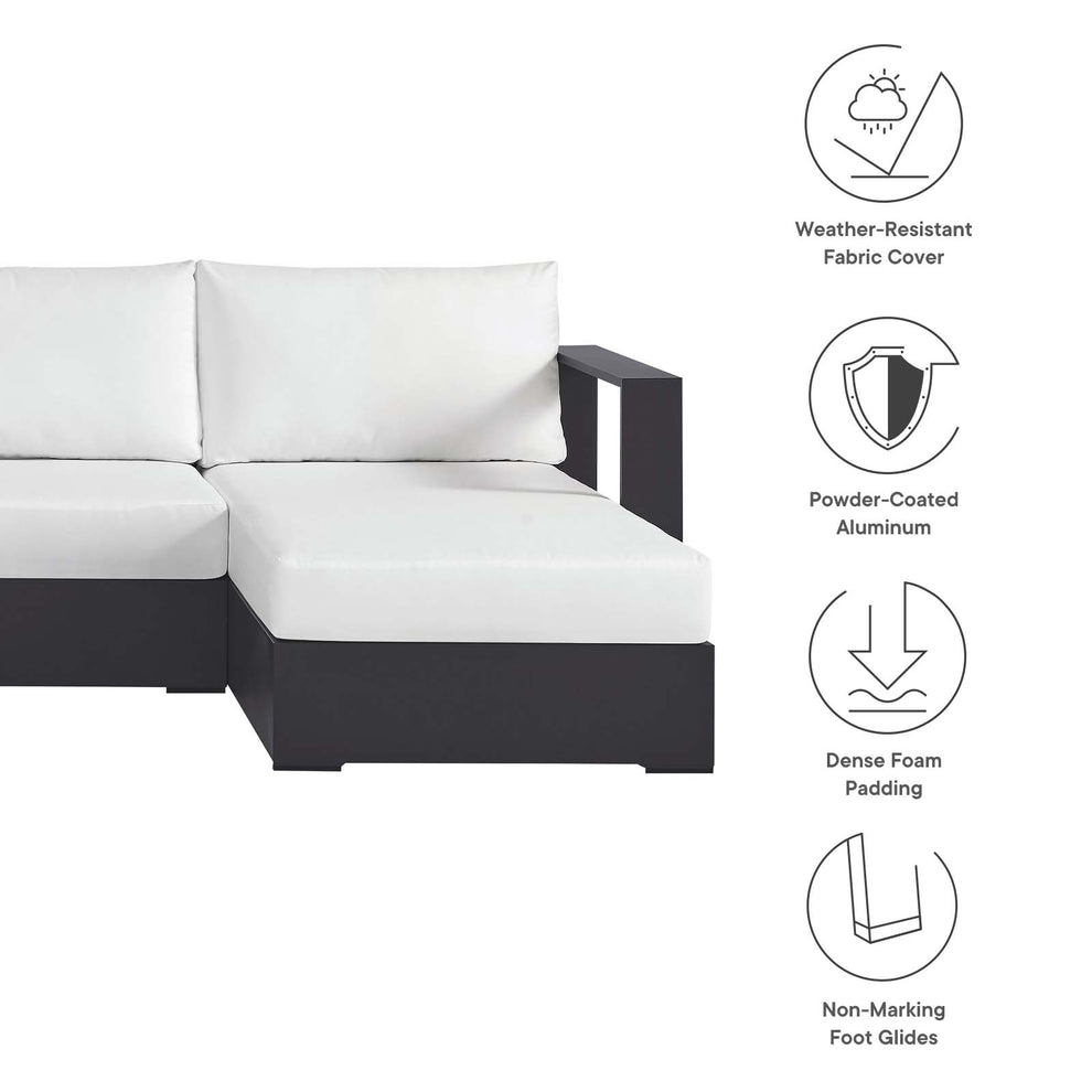 Tahoe Outdoor Patio Powder-Coated Aluminum 4-Piece Sectional Sofa Set By Modway - EEI-6676 | Outdoor Sofas, Loveseats & Sectionals | Modishstore - 19