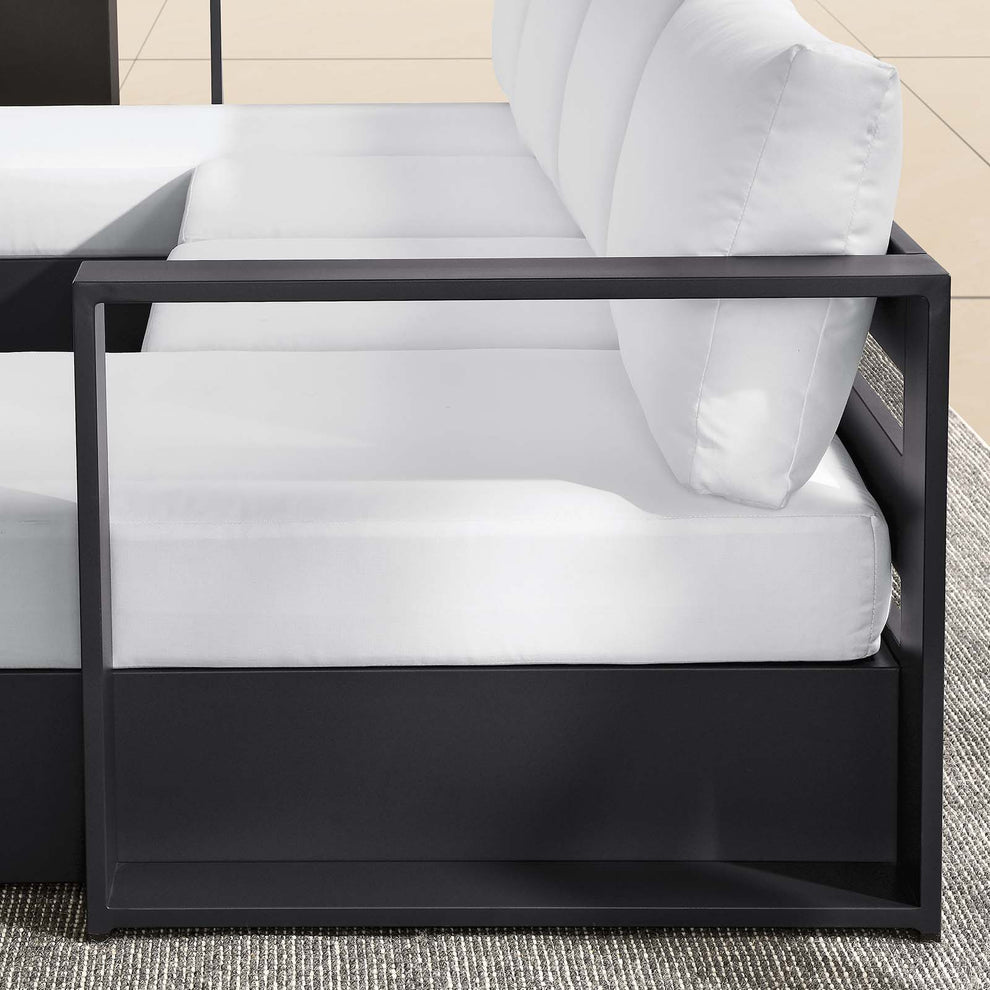 Tahoe Outdoor Patio Powder-Coated Aluminum 4-Piece Sectional Sofa Set By Modway - EEI-6676 | Outdoor Sofas, Loveseats & Sectionals | Modishstore - 23