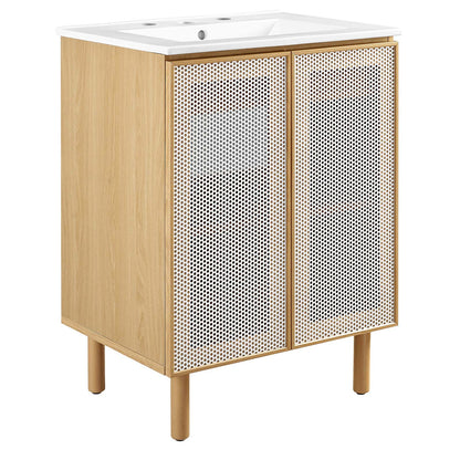 Calla 24" Perforated Metal Bathroom Vanity By Modway - EEI-6677 | Bathroom Accessories | Modishstore - 2