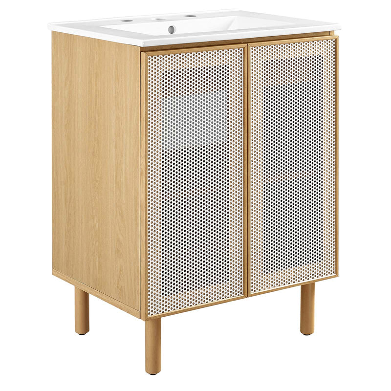 Calla 24" Perforated Metal Bathroom Vanity By Modway - EEI-6677 | Bathroom Accessories | Modishstore - 2