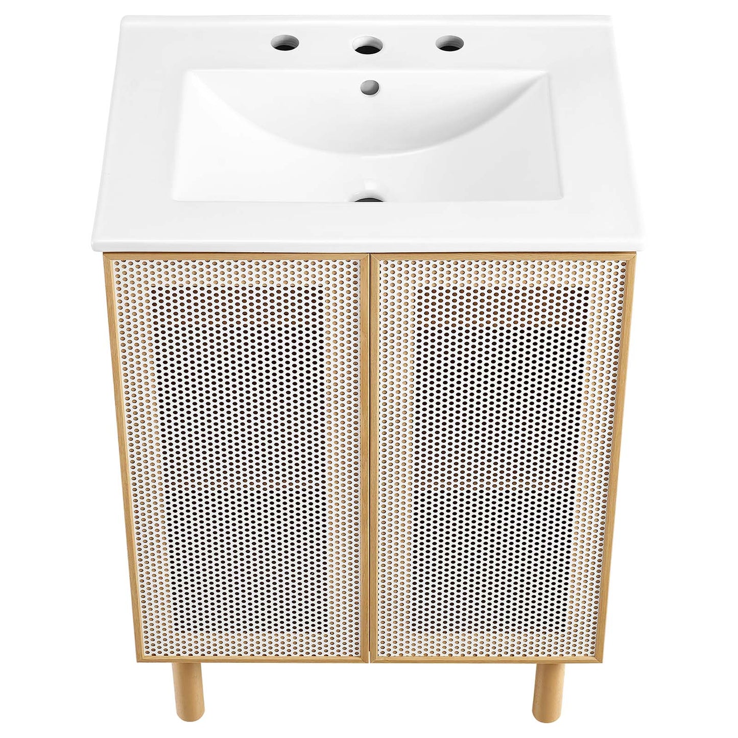 Calla 24" Perforated Metal Bathroom Vanity By Modway - EEI-6677 | Bathroom Accessories | Modishstore - 6