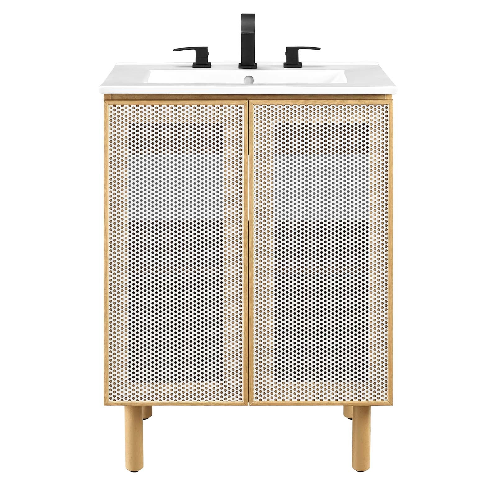 Calla 24" Perforated Metal Bathroom Vanity By Modway - EEI-6677 | Bathroom Accessories | Modishstore - 8