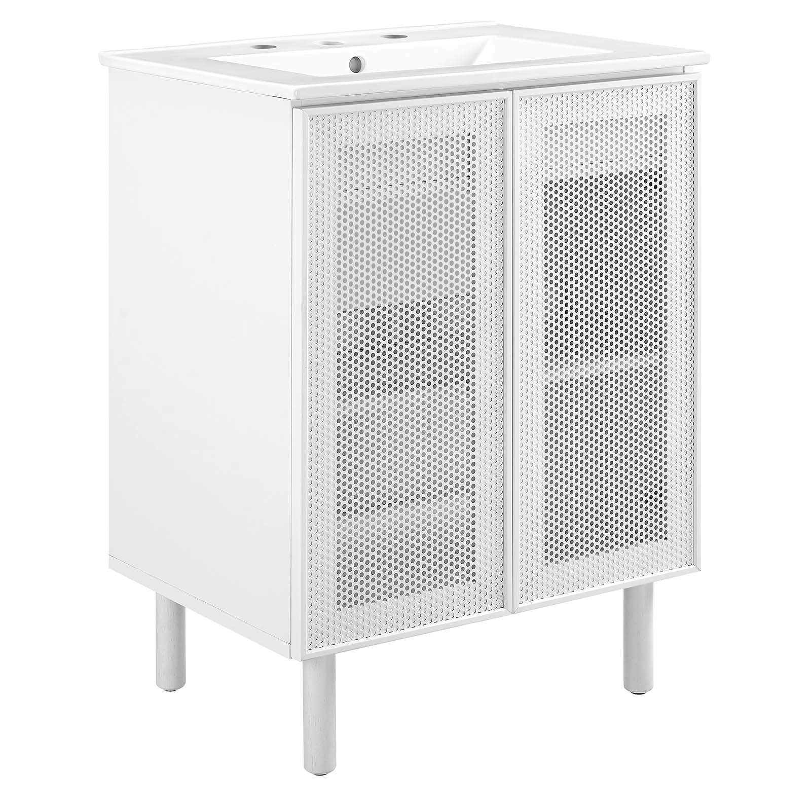 Calla 24" Perforated Metal Bathroom Vanity By Modway - EEI-6677 | Bathroom Accessories | Modishstore - 11
