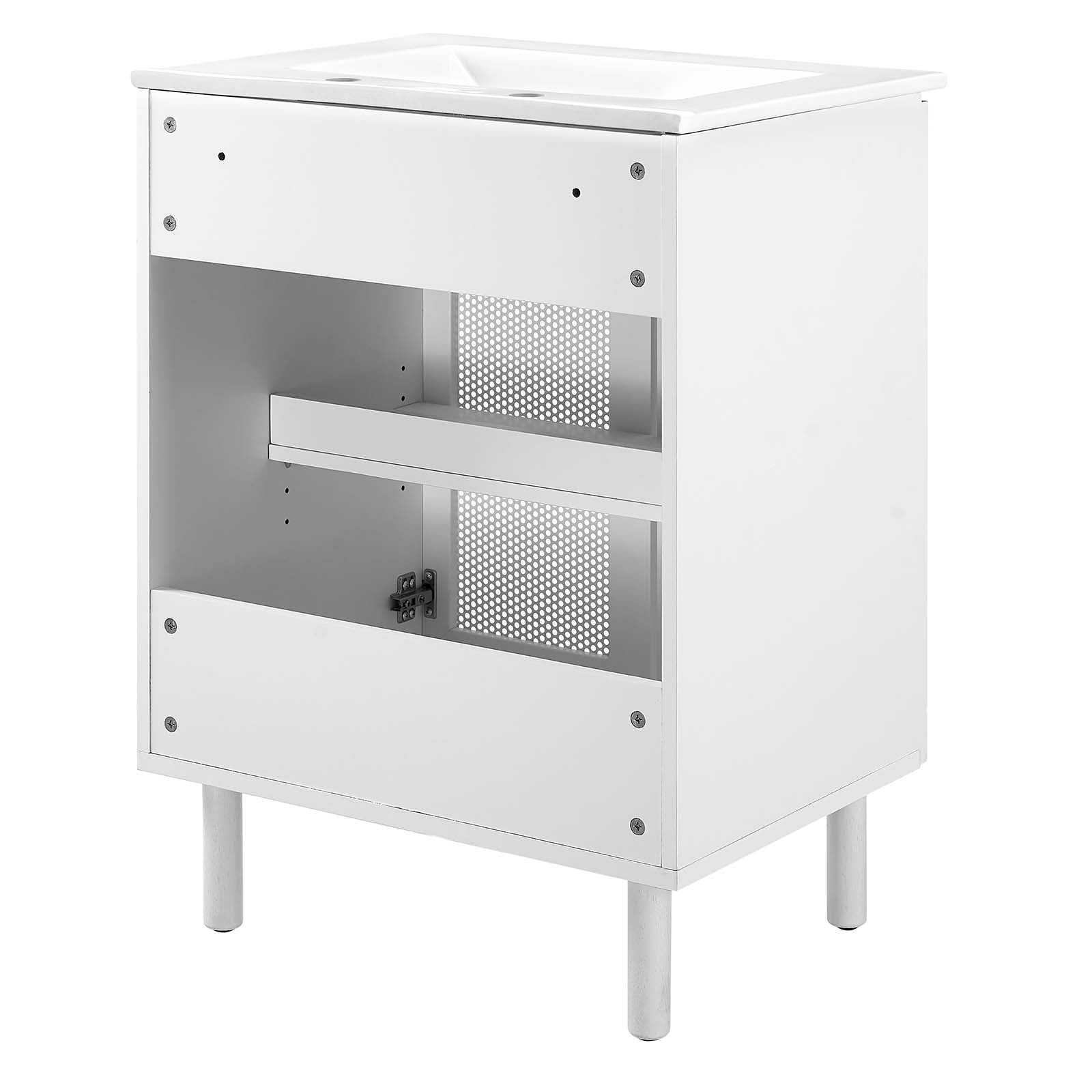 Calla 24" Perforated Metal Bathroom Vanity By Modway - EEI-6677 | Bathroom Accessories | Modishstore - 15