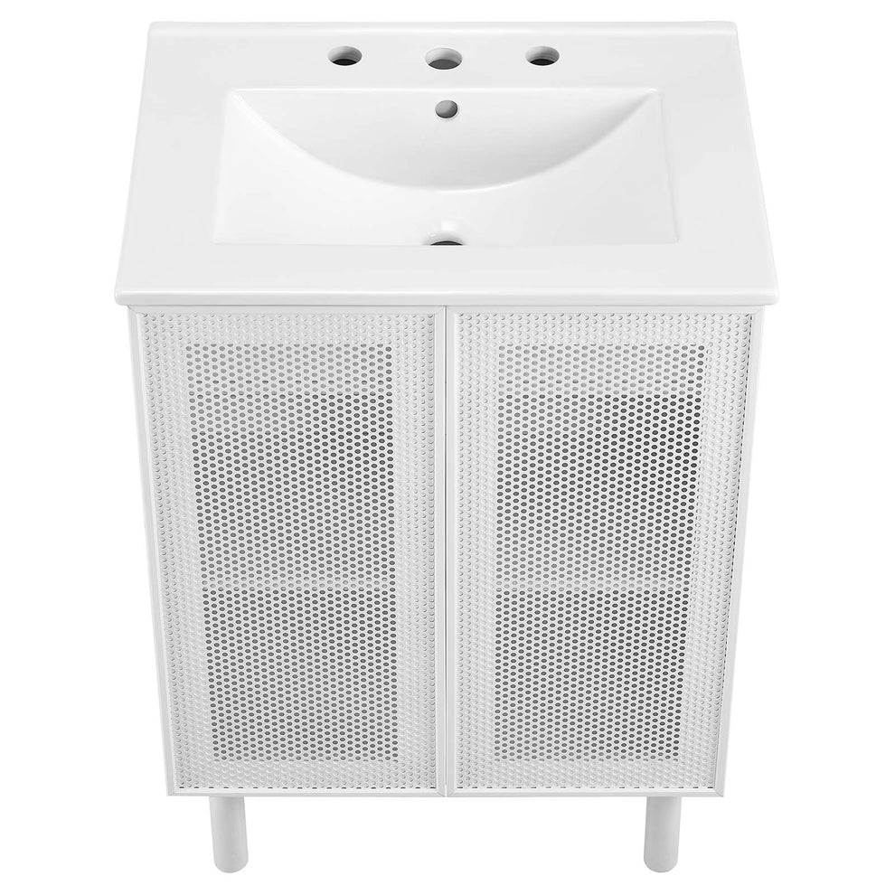 Calla 24" Perforated Metal Bathroom Vanity By Modway - EEI-6677 | Bathroom Accessories | Modishstore - 16