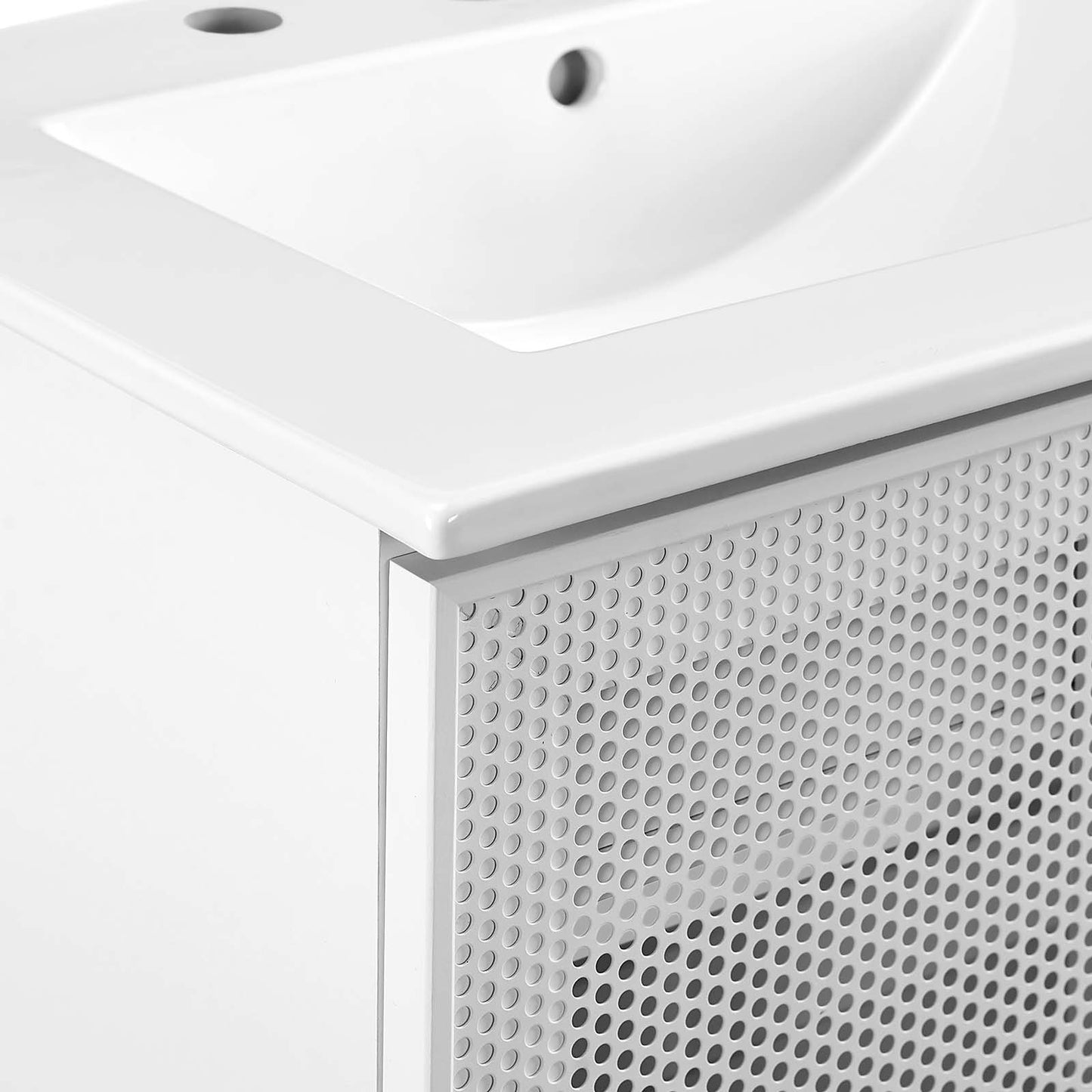Calla 24" Perforated Metal Bathroom Vanity By Modway - EEI-6677 | Bathroom Accessories | Modishstore - 17