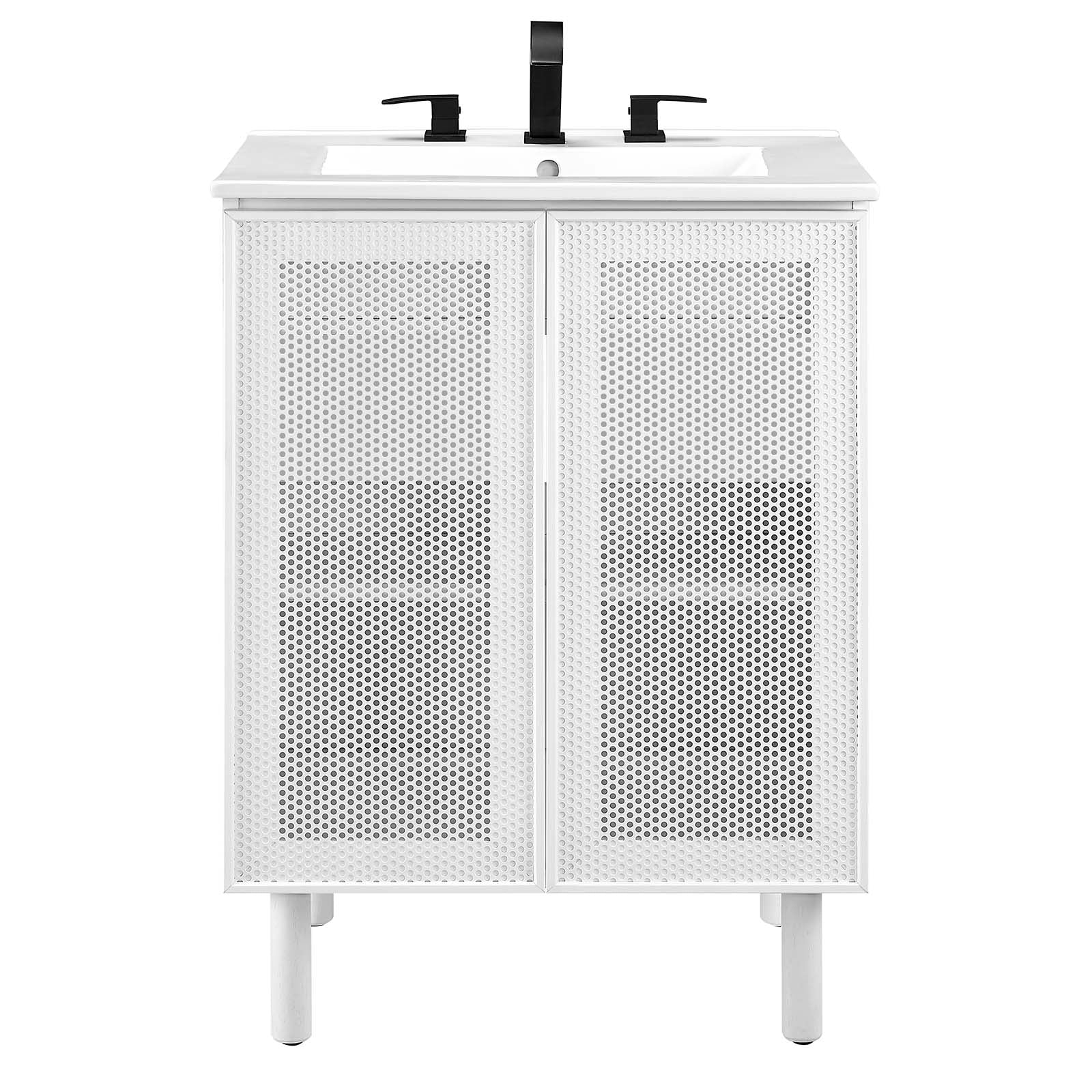 Calla 24" Perforated Metal Bathroom Vanity By Modway - EEI-6677 | Bathroom Accessories | Modishstore - 18