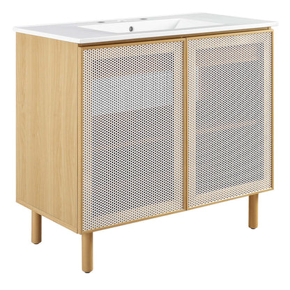 Calla 36" Perforated Metal Bathroom Vanity By Modway - EEI-6678 | Bathroom Accessories | Modishstore - 2