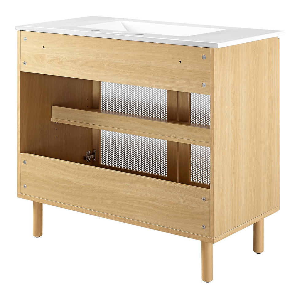 Calla 36" Perforated Metal Bathroom Vanity By Modway - EEI-6678 | Bathroom Accessories | Modishstore - 5