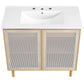 Calla 36" Perforated Metal Bathroom Vanity By Modway - EEI-6678 | Bathroom Accessories | Modishstore - 6