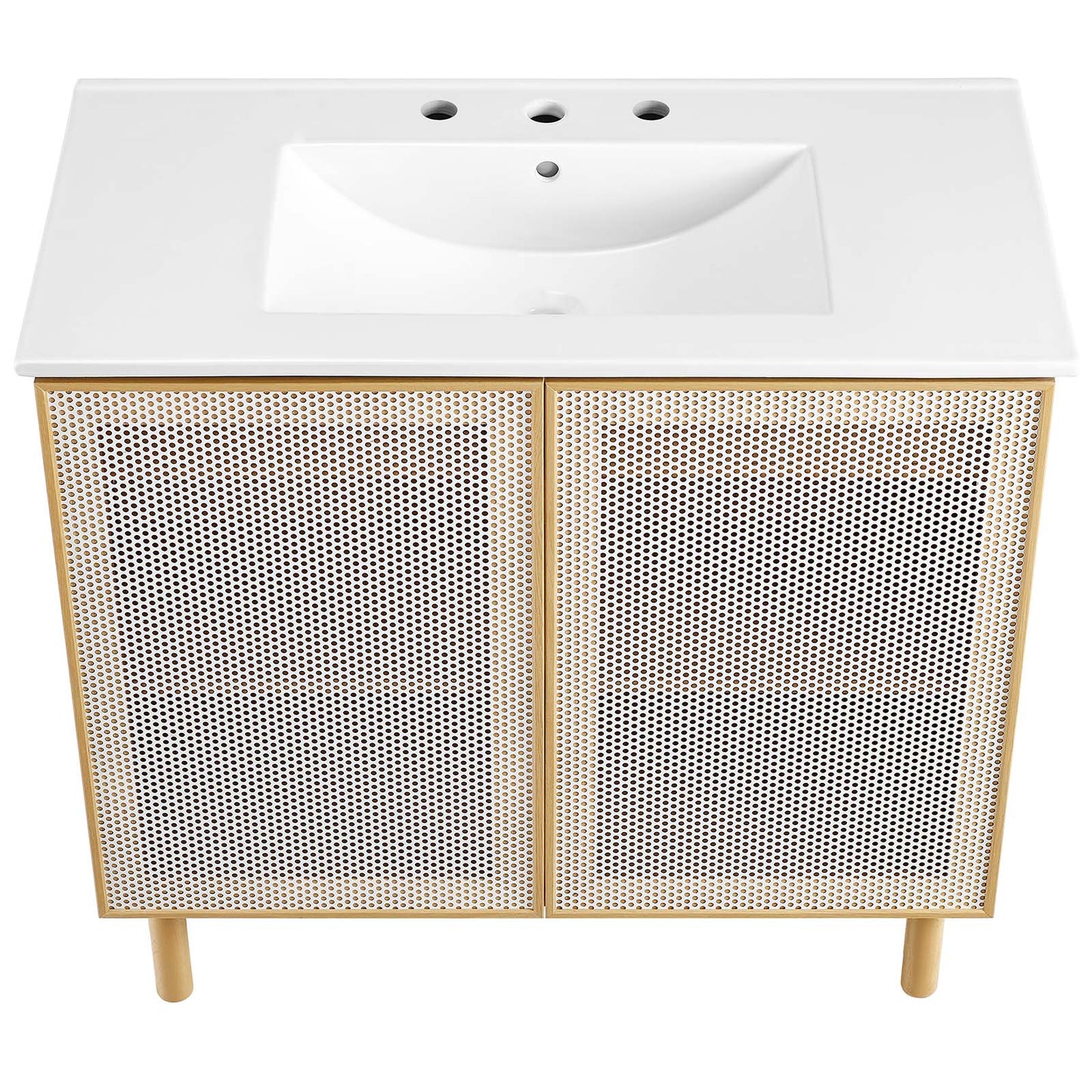 Calla 36" Perforated Metal Bathroom Vanity By Modway - EEI-6678 | Bathroom Accessories | Modishstore - 6