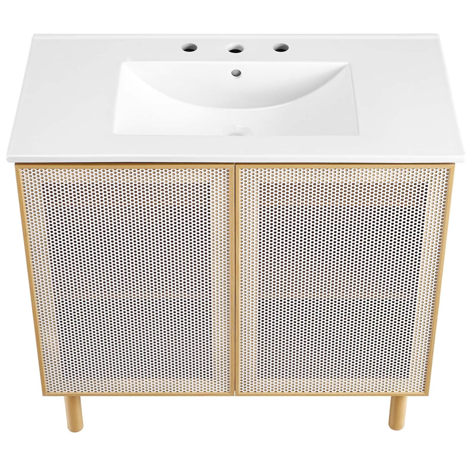 Calla 36" Perforated Metal Bathroom Vanity By Modway - EEI-6678 | Bathroom Accessories | Modishstore - 6