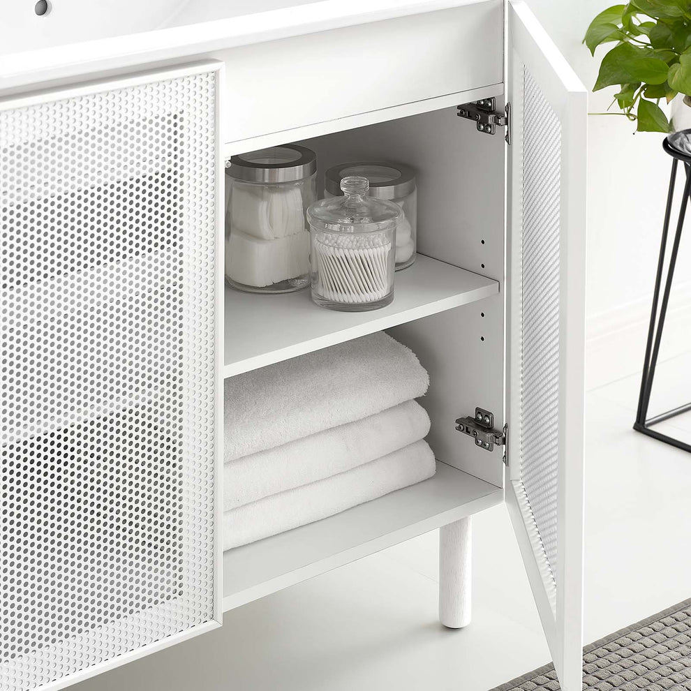 Calla 36" Perforated Metal Bathroom Vanity By Modway - EEI-6678 | Bathroom Accessories | Modishstore - 12