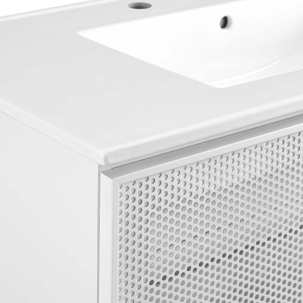 Calla 36" Perforated Metal Bathroom Vanity By Modway - EEI-6678 | Bathroom Accessories | Modishstore - 17