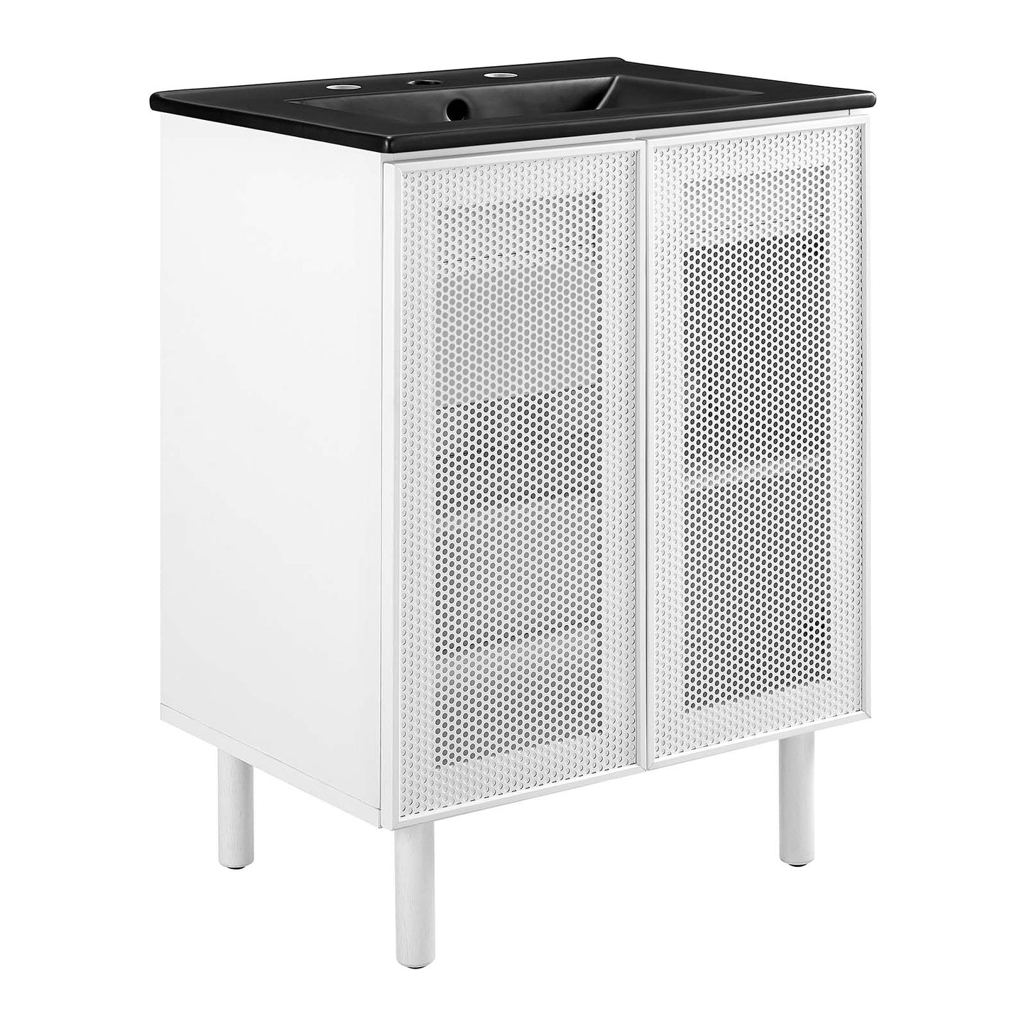 Calla 24" Perforated Metal Bathroom Vanity By Modway - EEI-6679 | Bathroom Accessories | Modishstore - 2