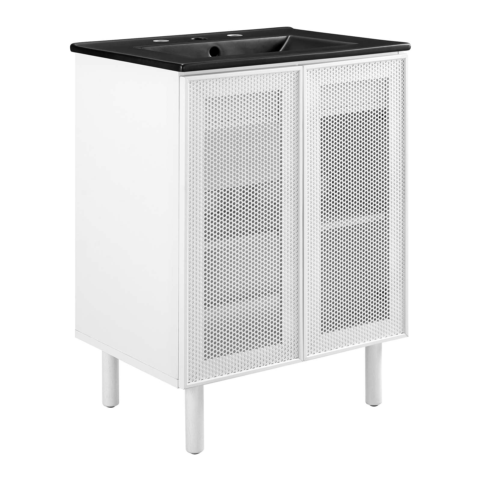 Calla 24" Perforated Metal Bathroom Vanity By Modway - EEI-6679 | Bathroom Accessories | Modishstore - 2
