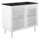Calla 36" Perforated Metal Bathroom Vanity By Modway - EEI-6680 | Bathroom Accessories | Modishstore - 2