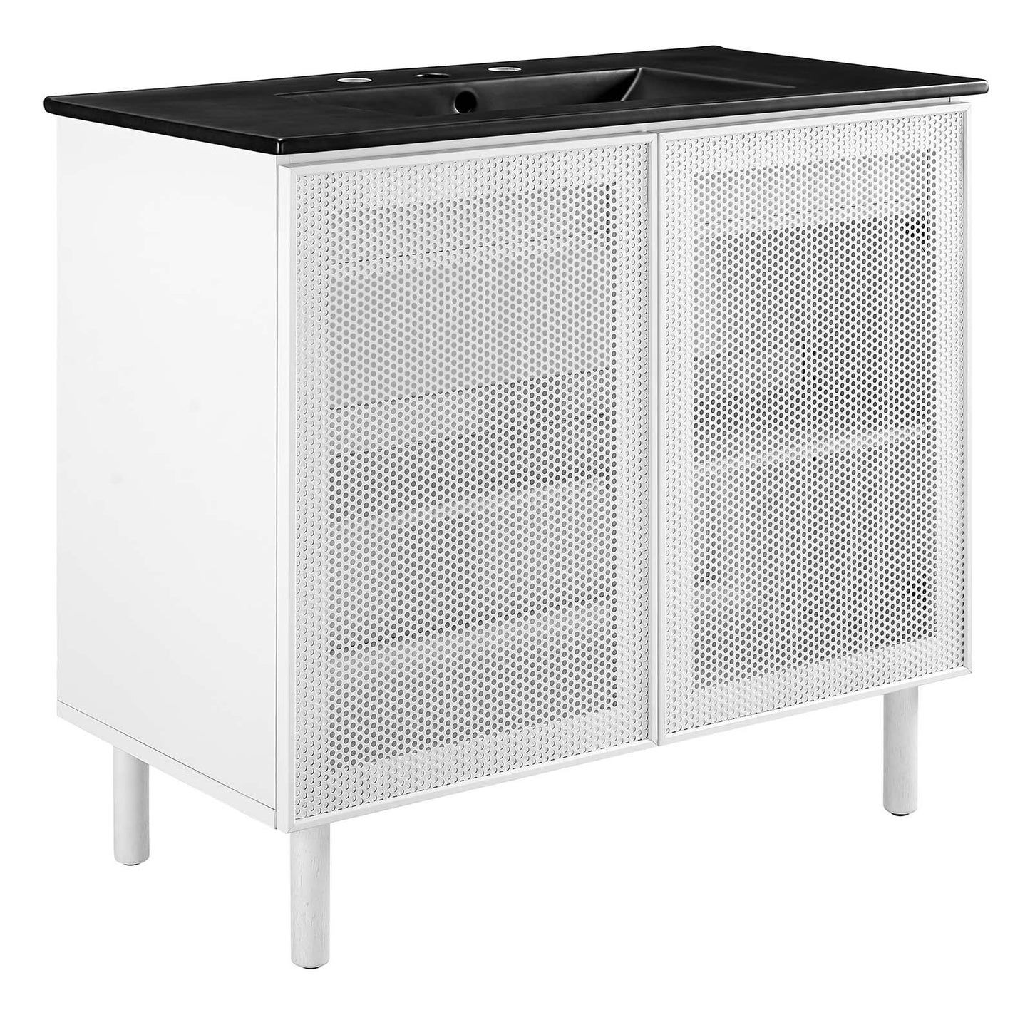 Calla 36" Perforated Metal Bathroom Vanity By Modway - EEI-6680 | Bathroom Accessories | Modishstore - 2
