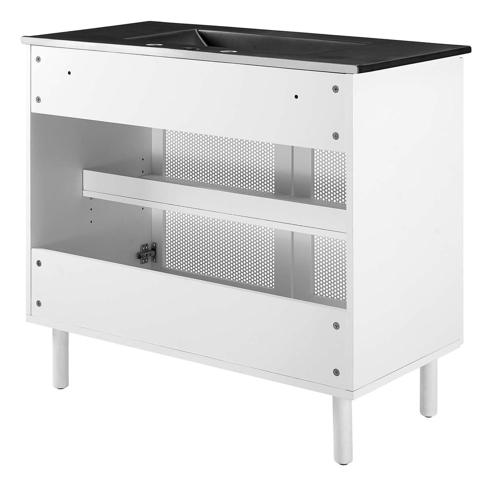 Calla 36" Perforated Metal Bathroom Vanity By Modway - EEI-6680 | Bathroom Accessories | Modishstore - 5